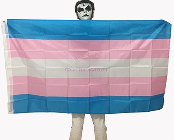 DHL 50шт Флаг Гордости ЛГБТ 90*150 см Розовый Синий Радужный Флаг Домашний Декор Гей Дружественный Флаг Баннеры Болельщица помпон