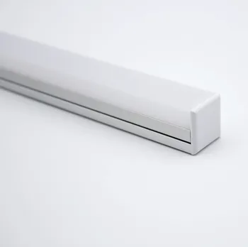 RA-2019B; Светодиодный алюминиевый профиль длиной 1 м (серебристый анодированный цвет) с покрытием из ПК; для гибких или жестких светодиодных лент