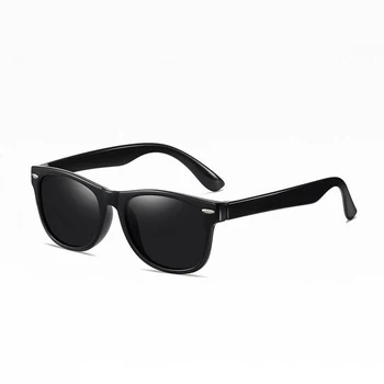 Дети TR90 Ультралегкий материал Модные поляризованные солнцезащитные очки Винтажные дизайнерские солнцезащитные очки высокого качества UV400