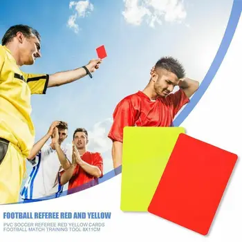 Профессиональные футбольные Красные и Желтые карточки, запись футбольных матчей, Инструмент судьи, оборудование для футбольного матча, аксессуар H5K0