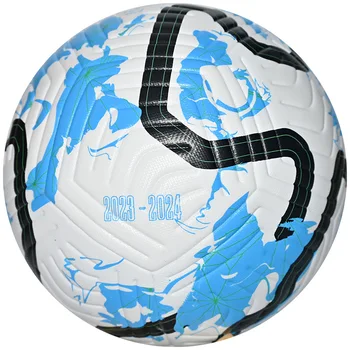 Профессиональный футбольный мяч 5 размера для взрослых, полиуретановый противоскользящий мяч для ног, водонепроницаемый футбольный мяч для тренировок на лугу