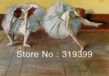 Репродукция картины маслом на Льняном холсте, Тюильри, Две Балерины Эдгара Дега, Бесплатная доставка, Музейное качество