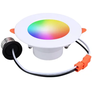 Умный светодиодный светильник Tuya Mesh 85-265 В, Bluetooth-совместимый RGB Потолочный светильник 2700-6500 К, Управление приложением Smart Life Dimming Spot Lamp